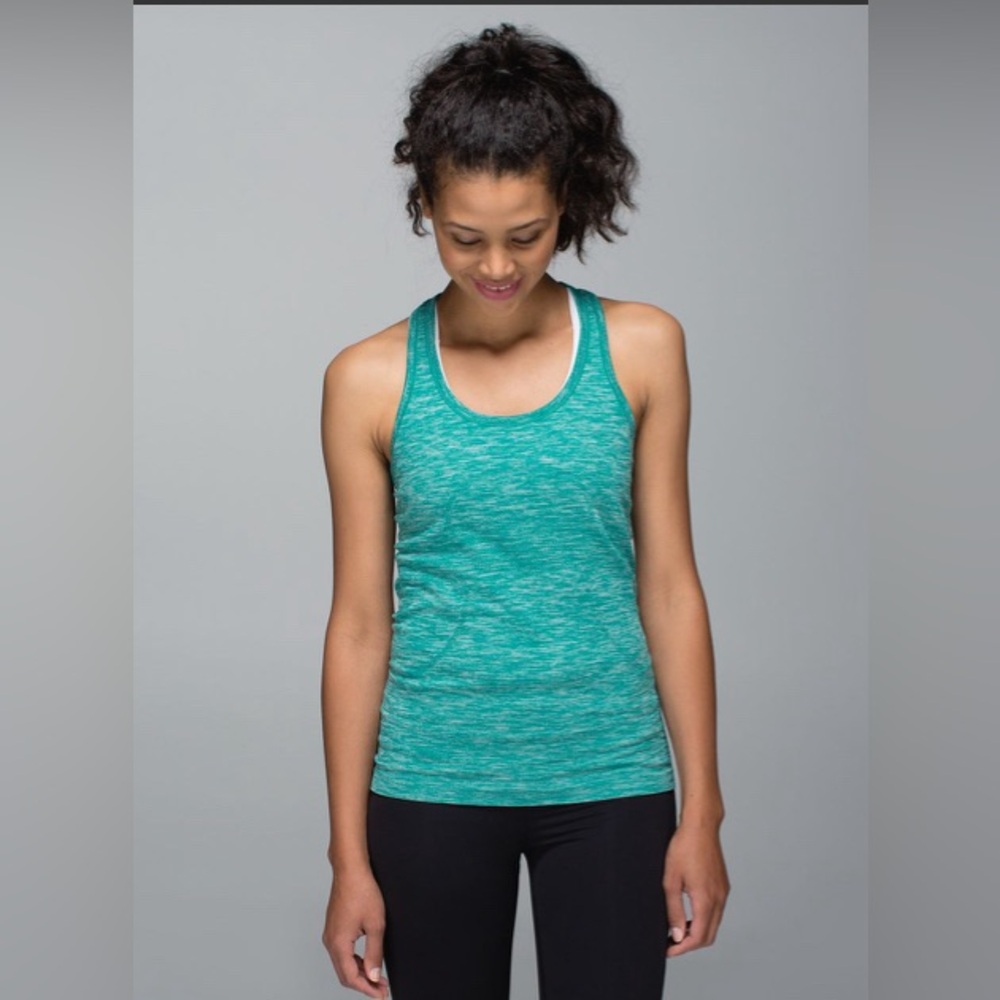 GUC Swiftly Tech Racerback Space Dye Heathered Real Teal